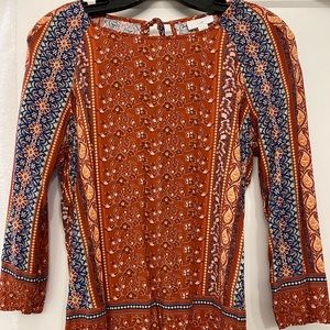 J. Jill top Floral Paisley print. XS size